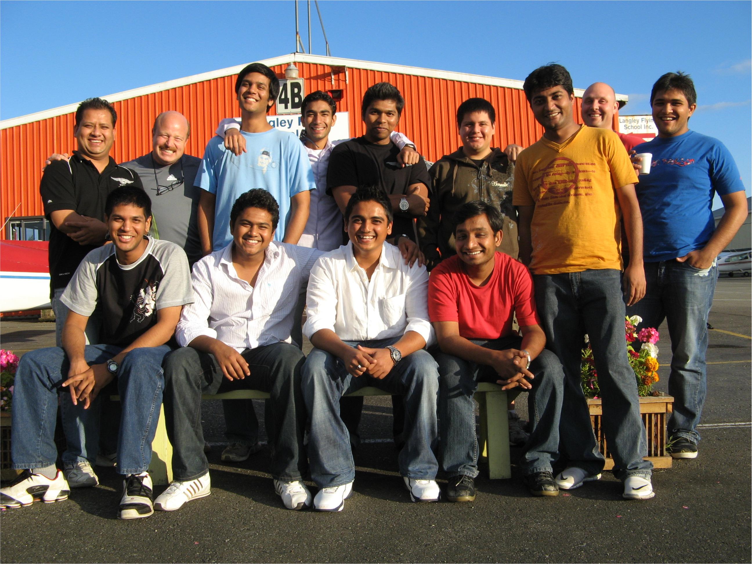 Famous Pilots, all of em . . Langley Flying School, Summer, 2008.